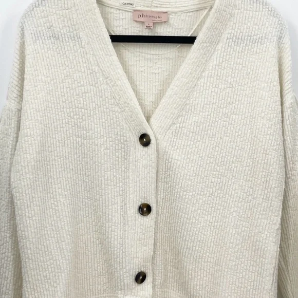 (#12)ANTHROPOLOGIE PHILOSOPHY Republic Company Cardigan - Picture 3 of 4